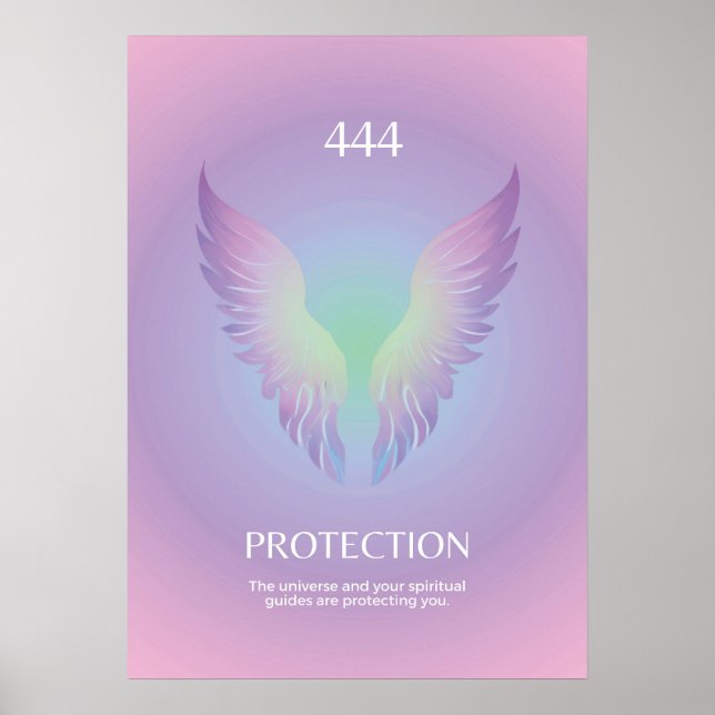 Angel Number 444 Aura  Poster (Front)