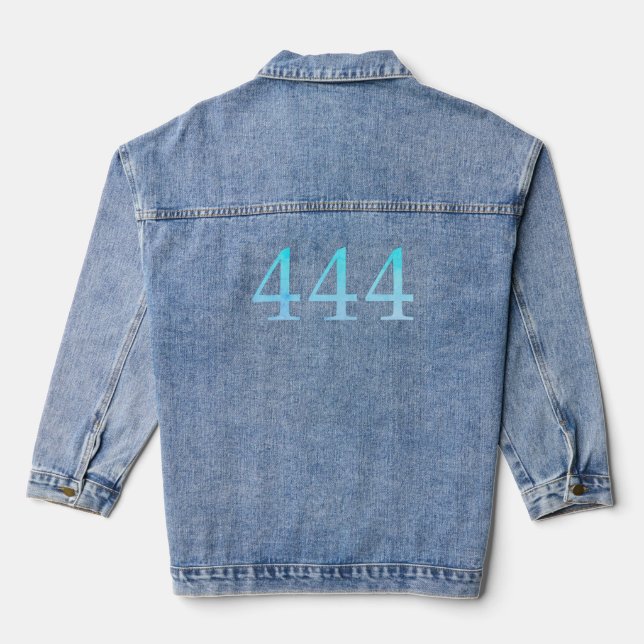 Angel Number 444  - Protection Denim Jacket (Back)