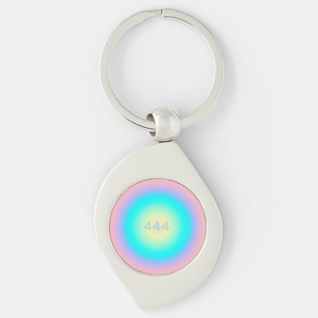 Angel Number 444 - Protection  Key Ring (Front)