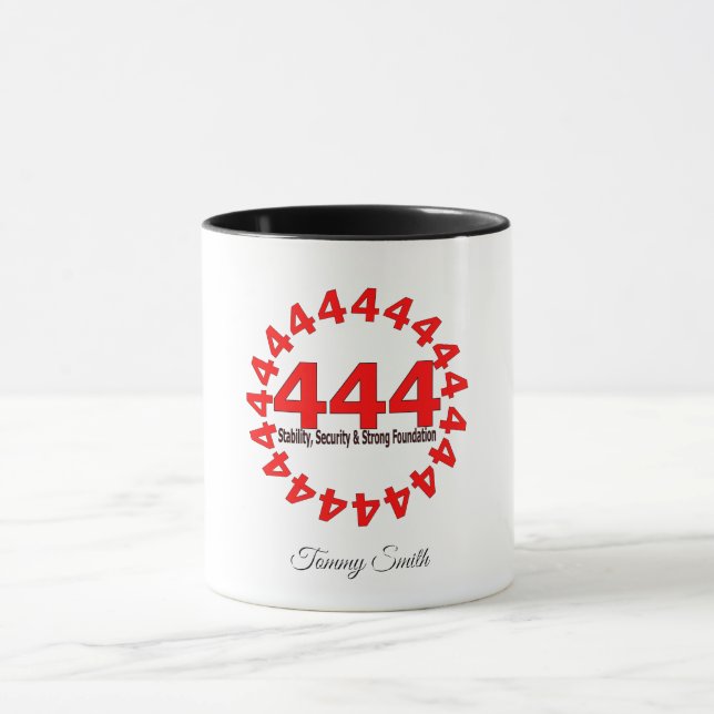Angel Number 444 - Protection & Stability Coffee Mug (Center)