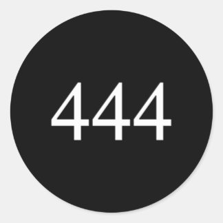 Angel Number 444 You Are Divinely Protected Classic Round Sticker