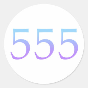 Angel Number 555 - Change Classic Round Sticker