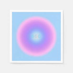 Angel Number 666 Reflect - Angel Numbers Gradient Napkin
