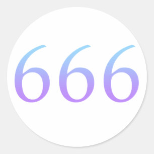 Angel Number 666 - Reflect Classic Round Sticker