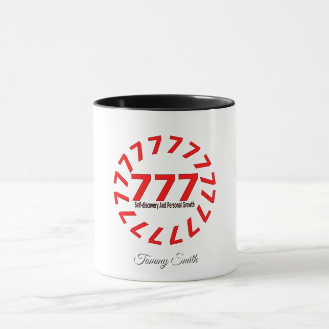 Angel Number 777 - Luck & Spiritual Awakening  Mug (Center)