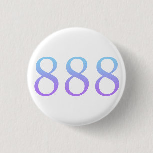 Angel Number 888 - Balance 3 Cm Round Badge
