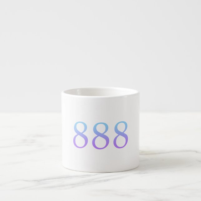 Angel Number 888 - Balance  Espresso Cup (Front)