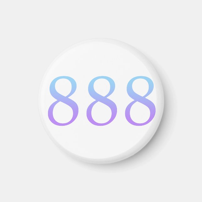 Angel Number 888 - Balance  Magnet (Front)