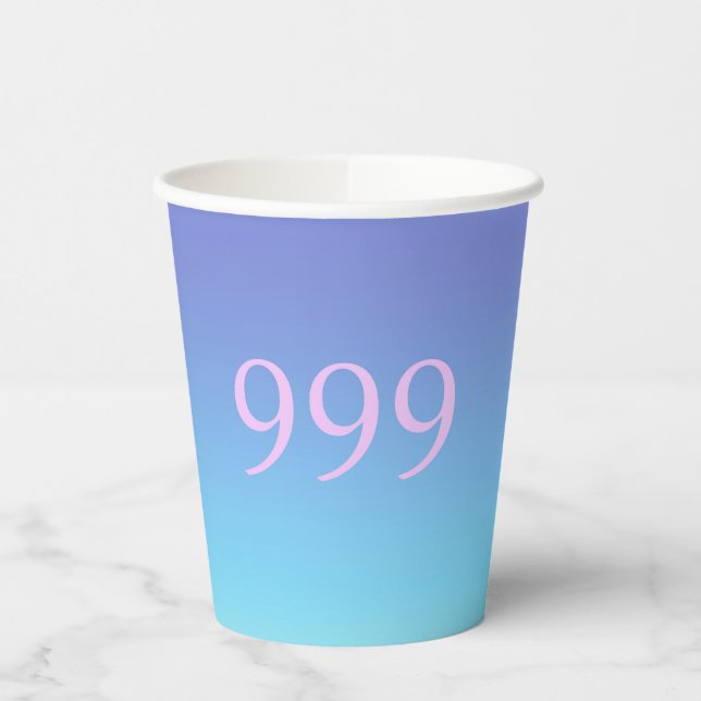Angel Number 999  Paper Cups (Left)
