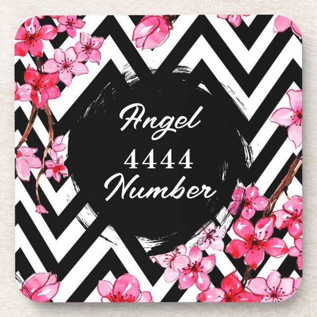 Angel Numberr "4444"  Coaster (Front)