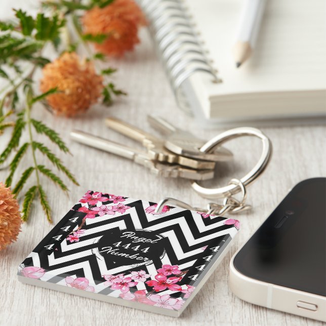 Angel Numberr "4444"  Key Ring (Front Right)