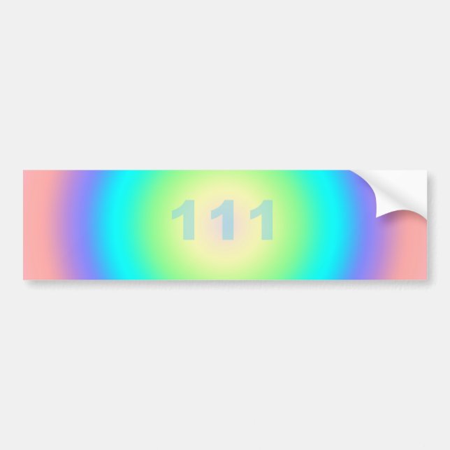 Angel Numbers 111 - Manifestation  Bumper Sticker (Front)