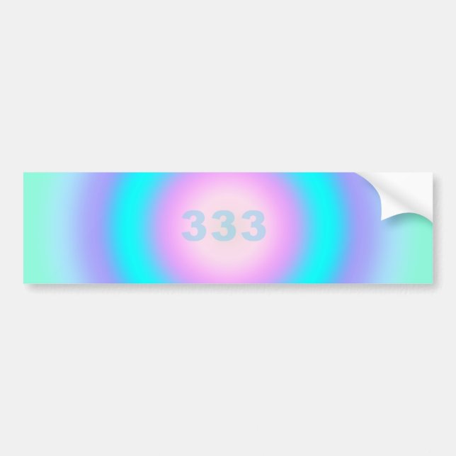 Angel Numbers 333 - Creativity & Action  Bumper Sticker (Front)