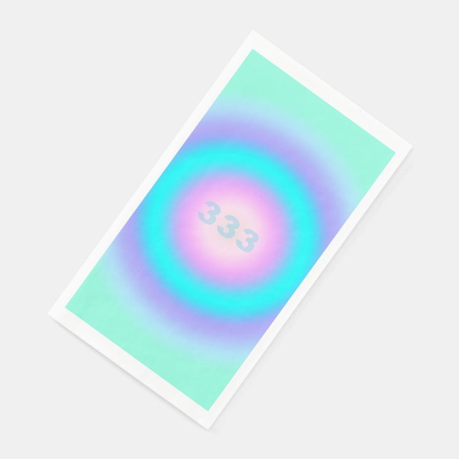 Angel Numbers 333 - Creativity & Action   Napkin (Corner)