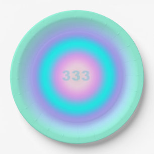Angel Numbers 333 - Creativity & Action  Paper Plate