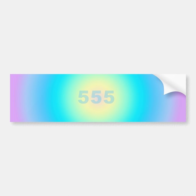  Angel Numbers 555 - Changes On The Horizon  Bumper Sticker (Front)