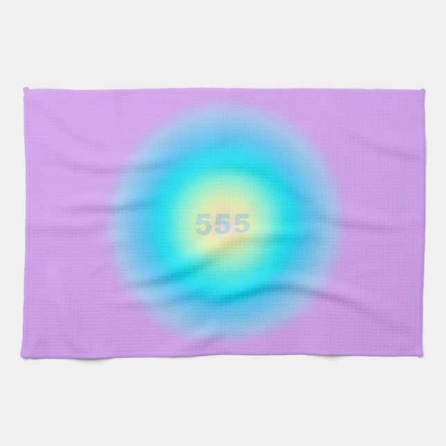 Angel Numbers 555 - New Beginnings  Tea Towel (Horizontal)