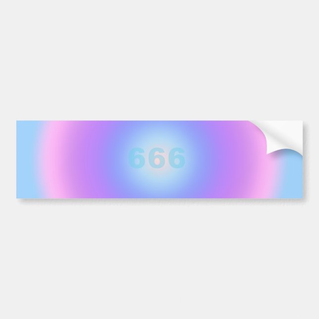 Angel Numbers 666 - Self-realisation  Bumper Sticker (Front)