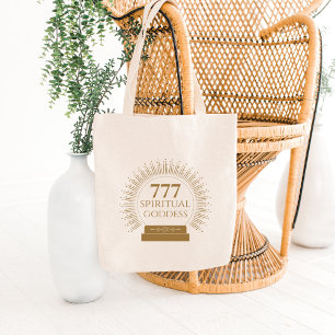 Angel Numbers 777 Spiritual Goddess Tote Bag
