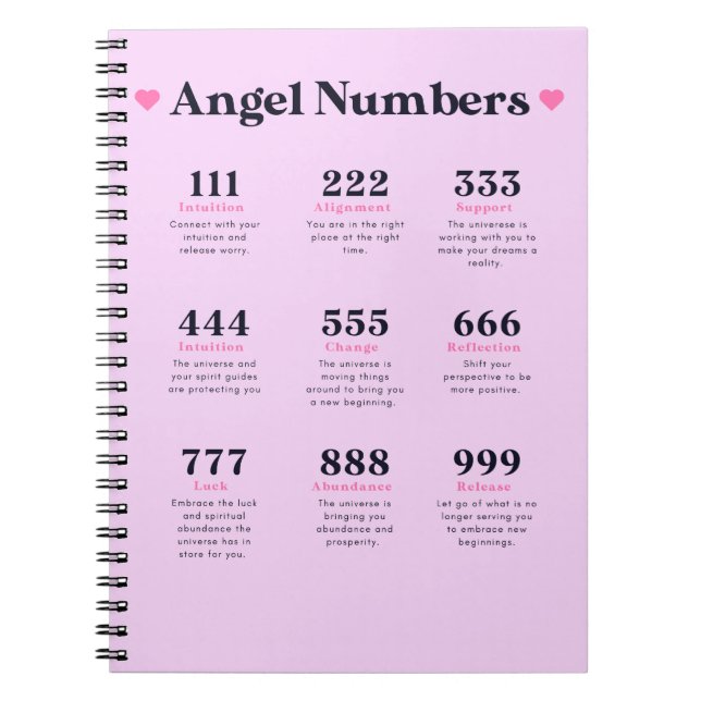 Angel Numbers Meanings Journal  (Front)