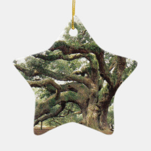 Angel Oak Tree 1,000 years old Ceramic Ornament