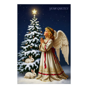 Angel of Christmas Night – Classical Holiday Poster
