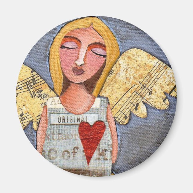 ANGEL of COURAGE - angelic love magnet (Front)