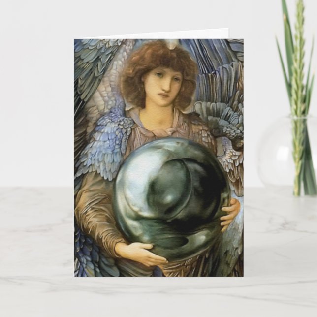 Angel of Creation by William Burne-Jones Holiday Card (Front)
