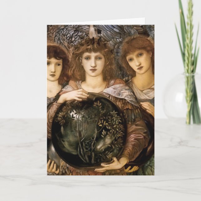 Angel of Creation by William Burne-Jones Holiday Card (Front)