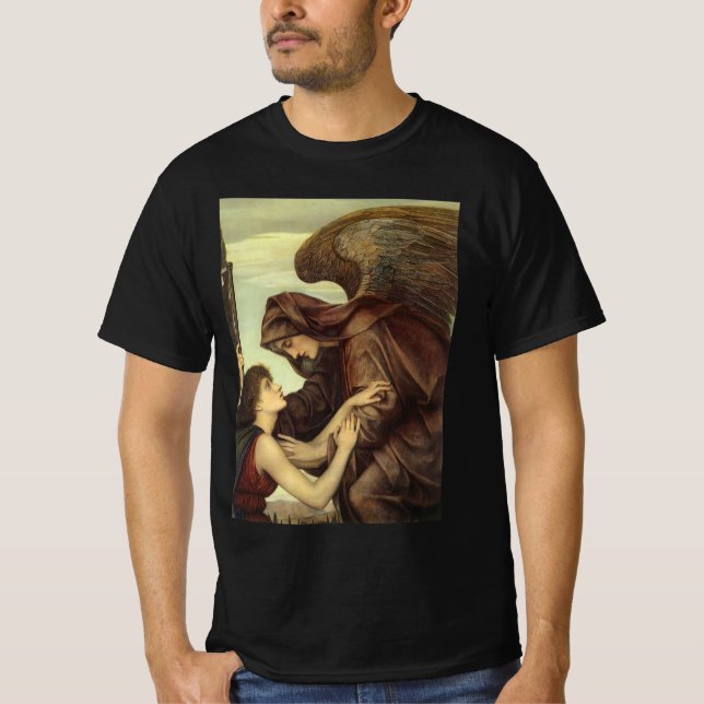Angel of Death by Evelyn De Morgan T-Shirt (Front)