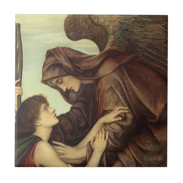 Angel of Death by Evelyn De Morgan Tile (Front)