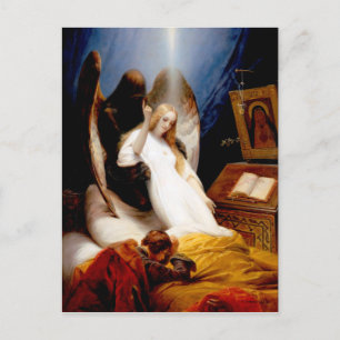 Angel of Death by Horace Vernet (1851) Postcard