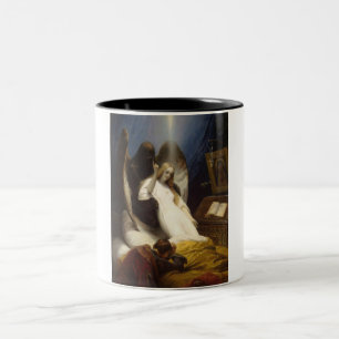 Angel of Death (Going to Heaven) (Horace Vernet) Two-Tone Coffee Mug