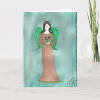 angel of earth... by peacewillow holiday card