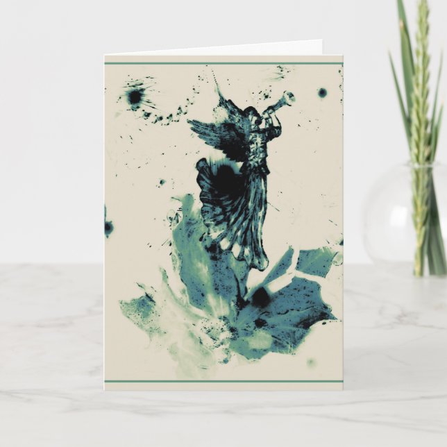 Angel of good tidings Christmas card (Front)