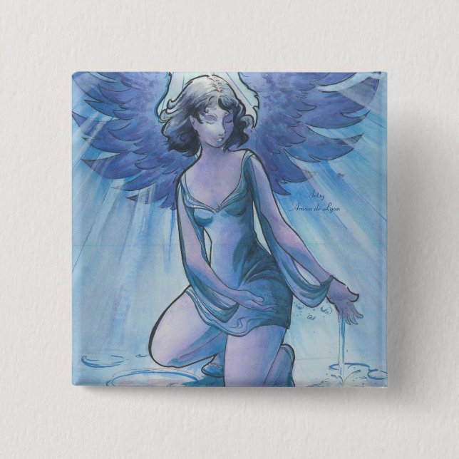 Angel of Grace 15 Cm Square Badge (Front)