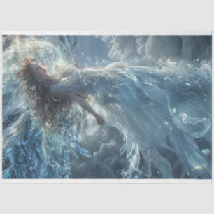 Angel of Grace Ascending to Heaven Decoupage Tissue Paper