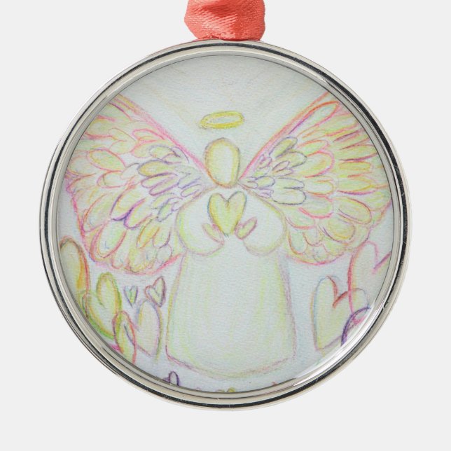 Angel of Hearts Art Ornament Pendant (Front)