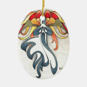 Angel of Hope Ceramic Tree Decoration