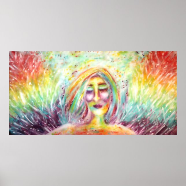 "Angel Of Imperfection" Art by Victoria Lynn Hall Poster (Front)