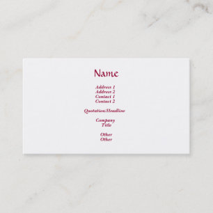 Angel of Love Business Card
