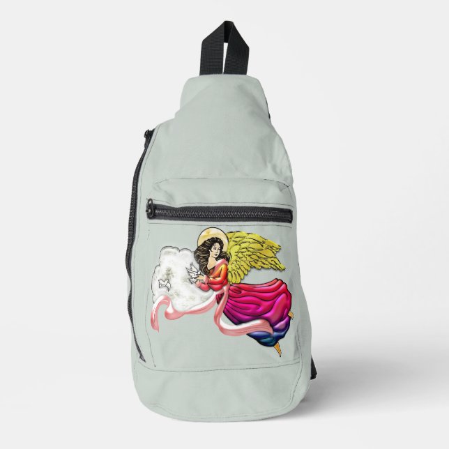 Angel of Peace and Harmony Sling Bag (Front)