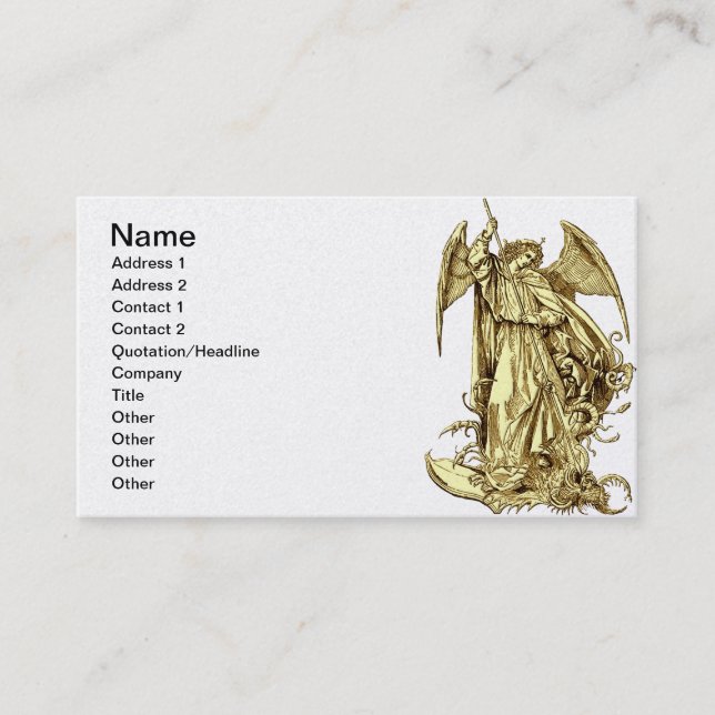 Angel of Protection Business Card (Front)