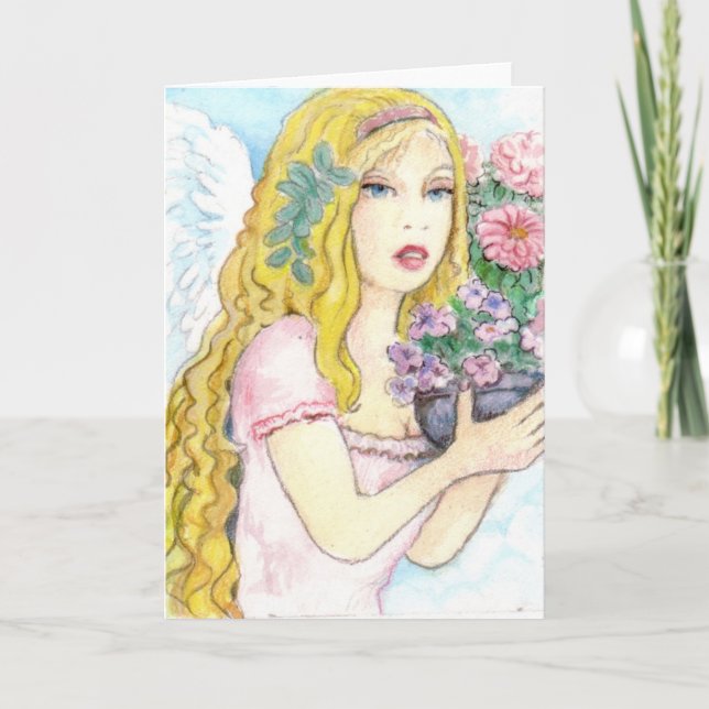 Angel of spring card (Front)