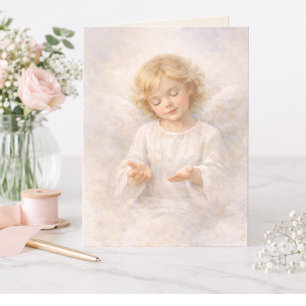 Angel of Surrender Watercolor Blank Card