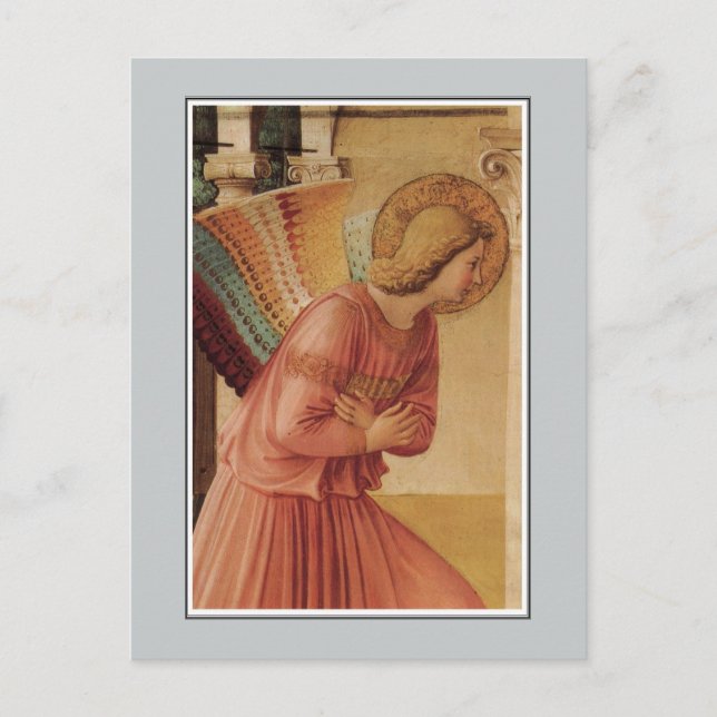 Angel of the Annunciation by Fra Angelico Postcard (Front)