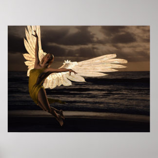 Angel of the Golden Sunset Poster