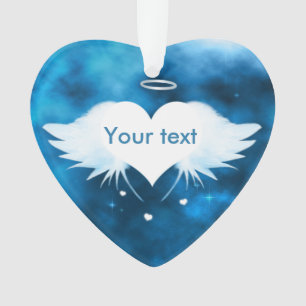 Angel of the Heart Acrylic Heart Ornament
