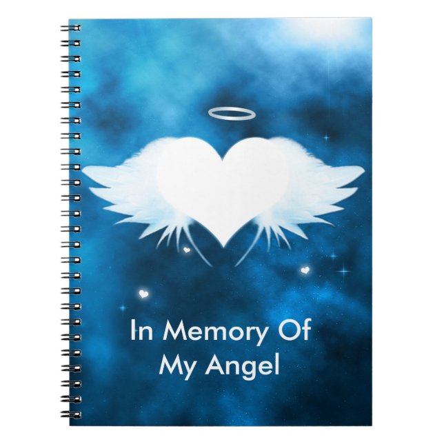 Angel of the Heart Custom Spiral Photo Notebook (Front)