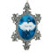 Angel of the Heart Pewter Snowflake Ornament